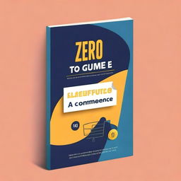 Create a book cover for a guide titled 'From Zero to E-Commerce: A Step-by-Step Guide to Launching Your Online Business'