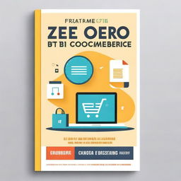 Create a book cover for a guide titled 'From Zero to E-Commerce: A Step-by-Step Guide to Launching Your Online Business'