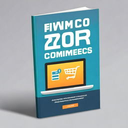 Create a book cover for a guide titled 'From Zero to E-Commerce: A Step-by-Step Guide to Launching Your Online Business'