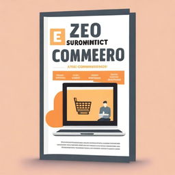 Create a book cover for a guide titled 'From Zero to E-Commerce: A Step-by-Step Guide to Launching Your Online Business'