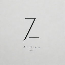 A sleek and unique signature for the name 'Andrew Zeller'. The design should be modern and elegant, balancing the sharpness of the 'Z' with the smoothness of the rest of the letters.