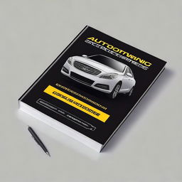 Create a book cover for an automotive electronics training manual titled 'Autotronics'