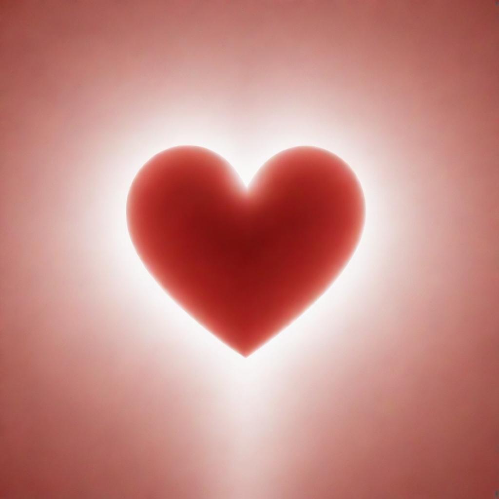 A heart symbol enveloped by soft, radiant light signifying universal love.