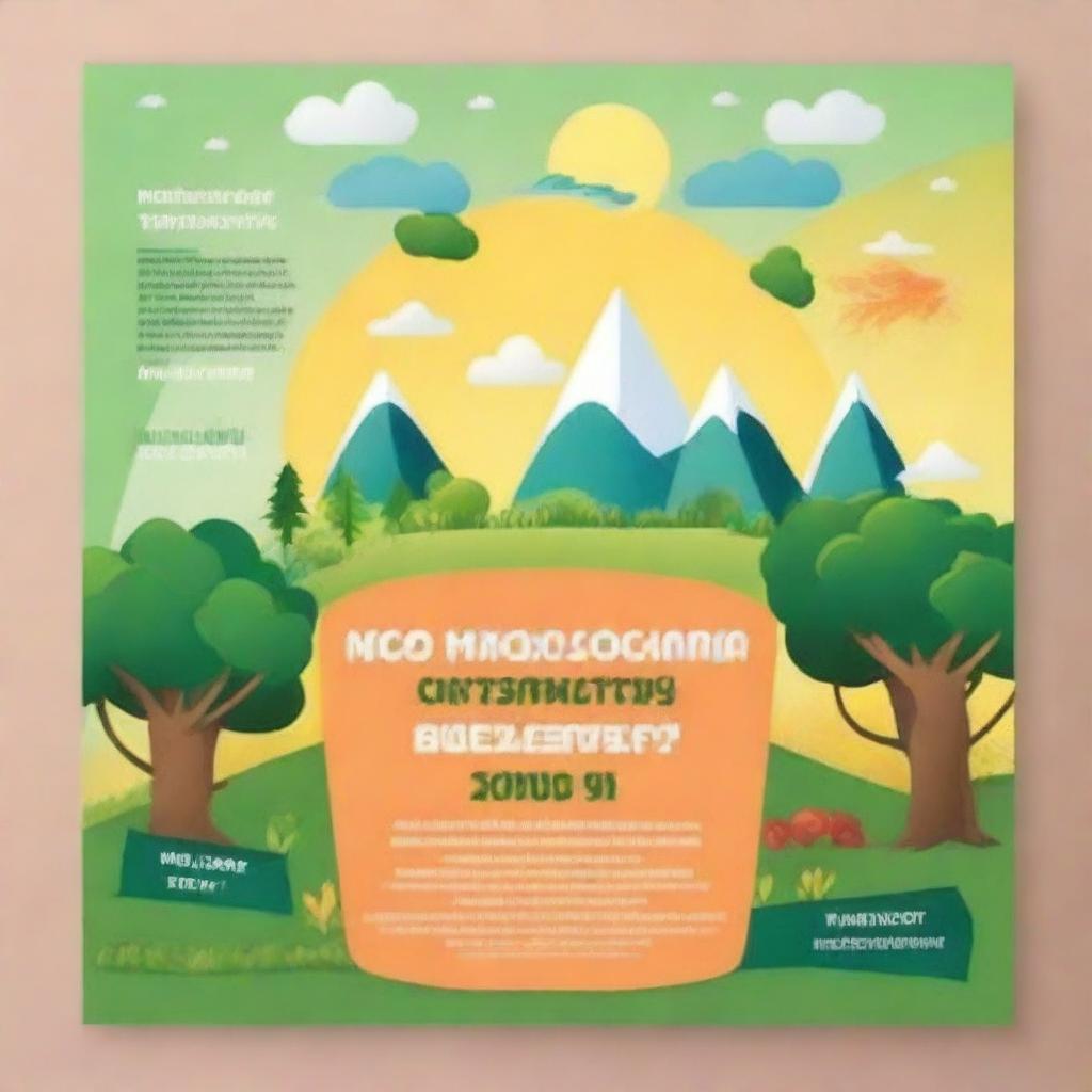 Create a vibrant and engaging poster for an outdoor quiz event in Volzhsky