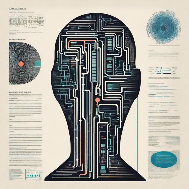 A visually striking poster about artificial intelligence