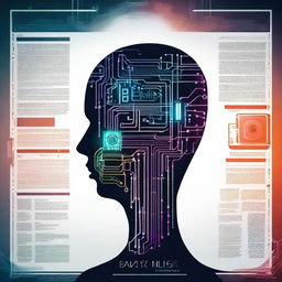 A visually striking poster about artificial intelligence