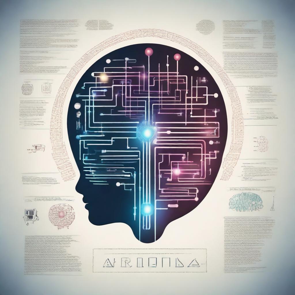 A visually striking poster about artificial intelligence