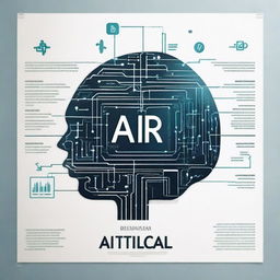 Create a visually striking poster about artificial intelligence