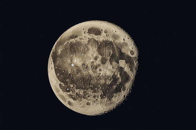 High-definition close-up photograph of the moon, showcasing its craters and rugged terrain, designed for use as a wallpaper