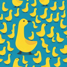 Create an image of a banana goose, a whimsical creature that combines the body of a banana with the head, neck, and feet of a goose