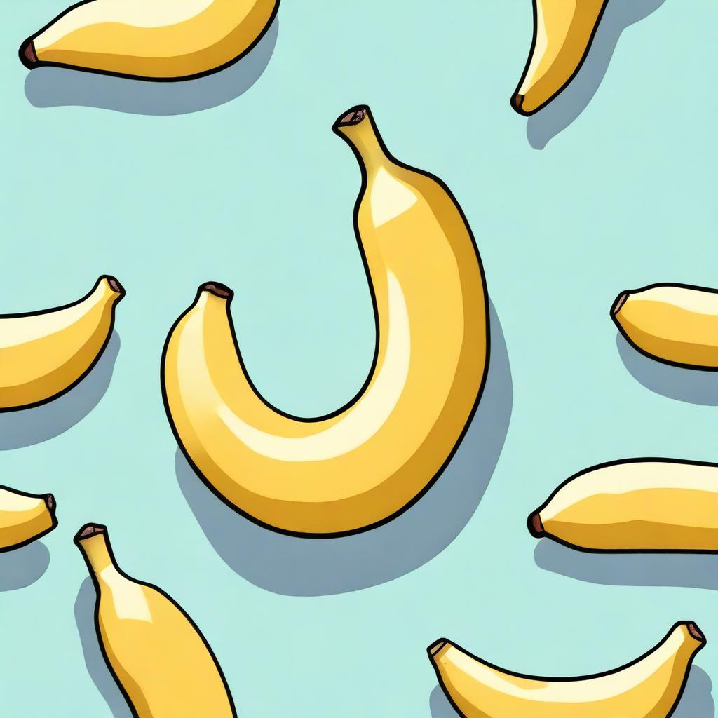 Create an image of a bitten banana, showing a banana with a bite taken out of it