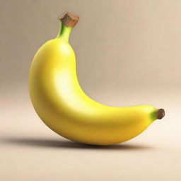 Create an image of a bitten banana, showing a banana with a bite taken out of it