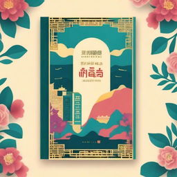 Create a colorful book cover for the Bible book titled 'Nehemiah' in Chinese