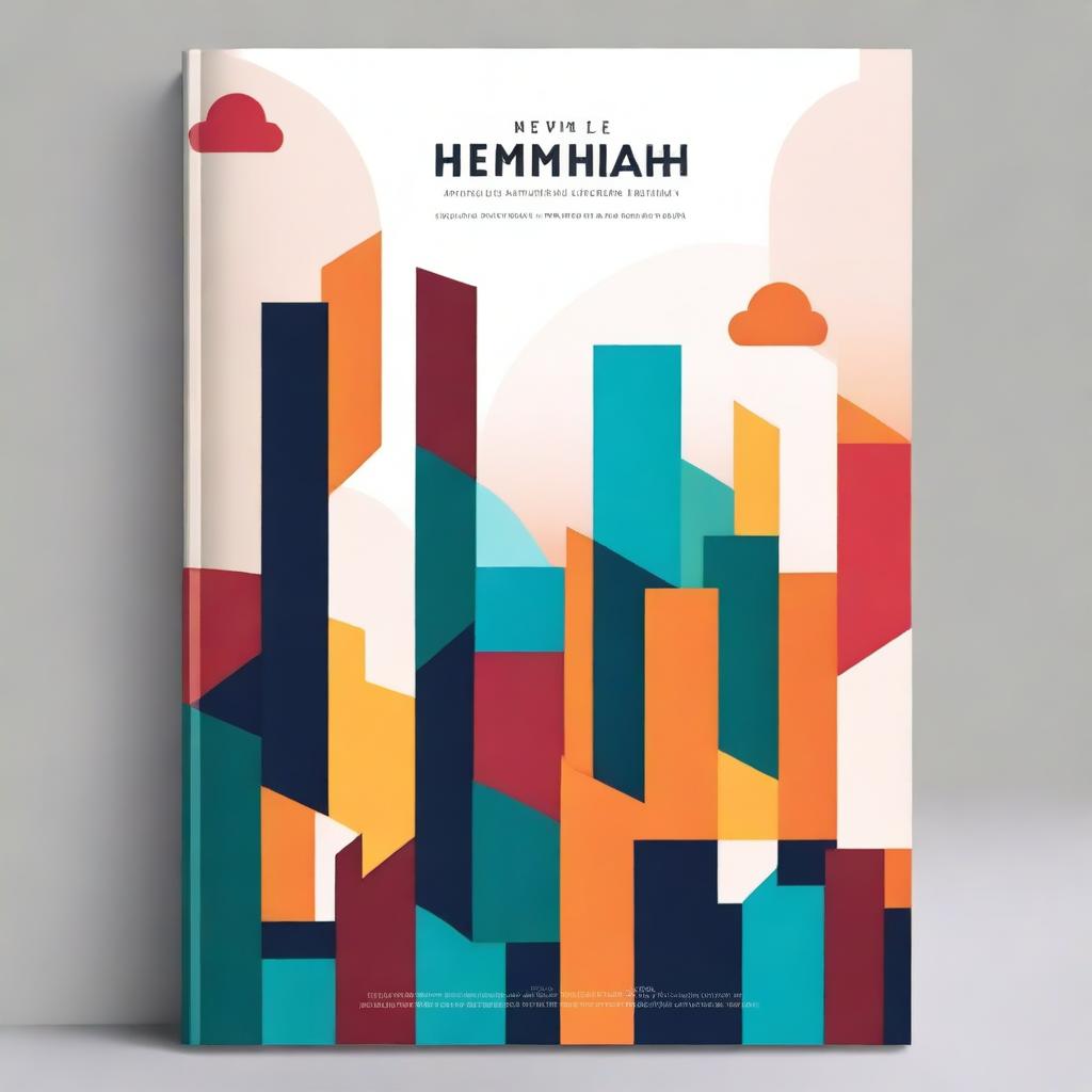 Design a modern cover page for the Bible book 'Nehemiah'