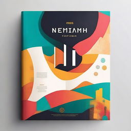 Design a modern cover page for the Bible book 'Nehemiah'