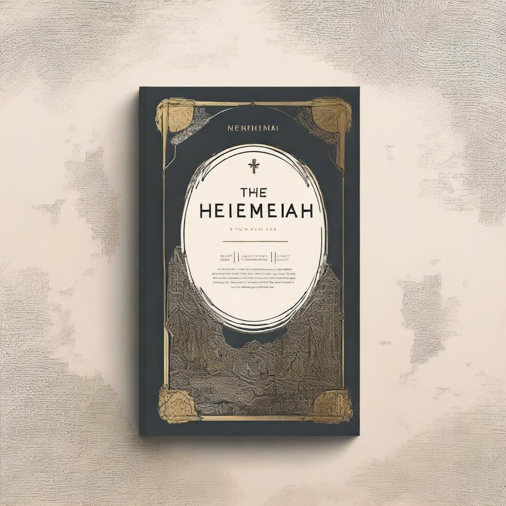 Design a book cover for the Bible book 'Nehemiah'