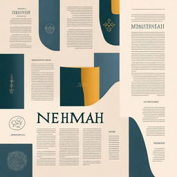 Create a book cover for the Bible book 'Nehemiah'