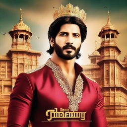 A movie poster featuring Dulquer Salmaan as the King of Khota