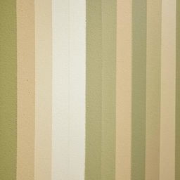 Walls painted in alternating shades of soft green and warm beige