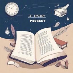 Create a cover page for a Grade 12 English project