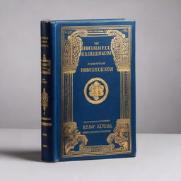 An archeology book with a dark blue cover, titled 'The Scrolls of Herculaneum and Their Impact on Roman Thought' by Antonios Mylonas, published in 1905