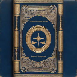 An archeology book with a dark blue cover, titled 'The Scrolls of Herculaneum and Their Impact on Roman Thought' by Antonios Mylonas, published in 1905