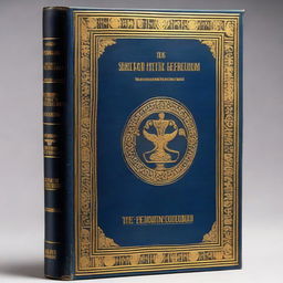 An archeology book with a dark blue cover, titled 'The Scrolls of Herculaneum and Their Impact on Roman Thought' by Antonios Mylonas, published in 1905