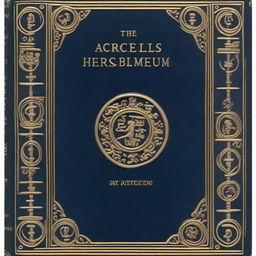 An archeology book with a dark blue cover, titled 'The Scrolls of Herculaneum and Their Impact on Roman Thought' by Antonios Mylonas, published in 1905