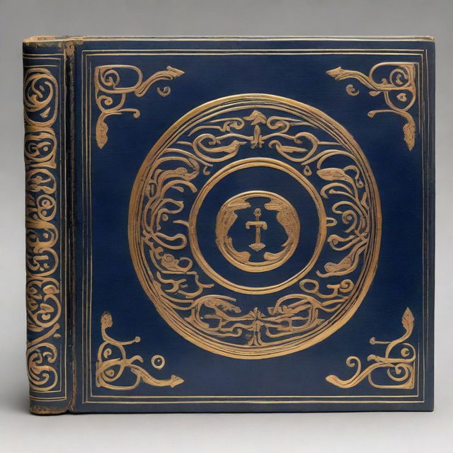 An archeology book with a dark blue cover, titled 'The Scrolls of Herculaneum and Their Impact on Roman Thought' by Antonios Mylonas, published in 1905