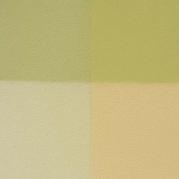 Walls painted in alternating shades of soft green and warm beige