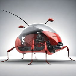 Create an image of a car designed to look like an ant