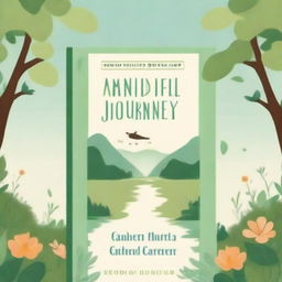 Create an engaging book cover for a book titled "A Mindful Journey: How to Cultivate Presence and Growth" by Corbin Carver