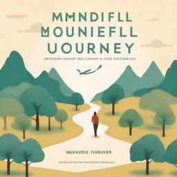 Create an engaging book cover for a book titled "A Mindful Journey: How to Cultivate Presence and Growth" by Corbin Carver