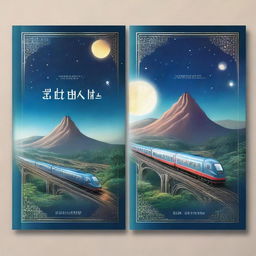 Create a book cover and back cover for a novel titled '星穹铁道' (Starry Sky Railway)