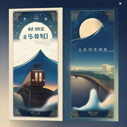 Create a book cover and back cover for a novel titled '星穹铁道' (Starry Sky Railway)