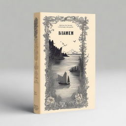 Create a book cover, back cover, and spine for a novel