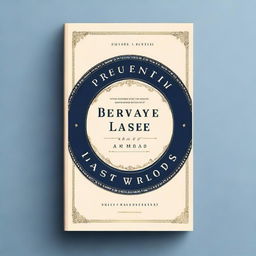 Create a navy blue book cover entitled 'Presidential Last Words'