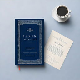 Create a navy blue book cover entitled 'Presidential Last Words'