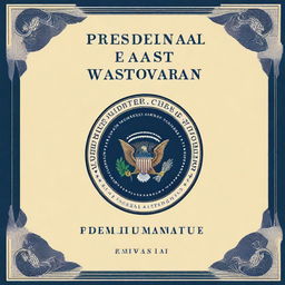 A book cover entitled 'Presidential Last Words' with a navy blue background