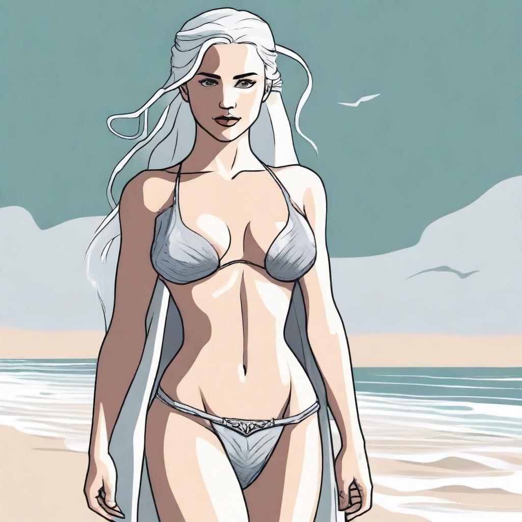 A stylized image of Daenerys Targaryen, the Mother of Dragons, from Game of Thrones