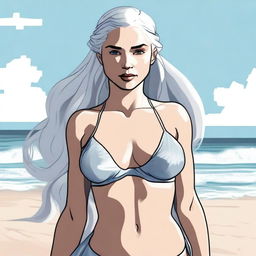 A stylized image of Daenerys Targaryen, the Mother of Dragons, from Game of Thrones