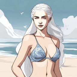 A stylized image of Daenerys Targaryen, the Mother of Dragons, from Game of Thrones