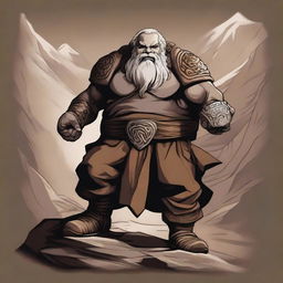 The fantasy god of crafting and strength called Vulkan is a sturdy figure with hands that wield creative power