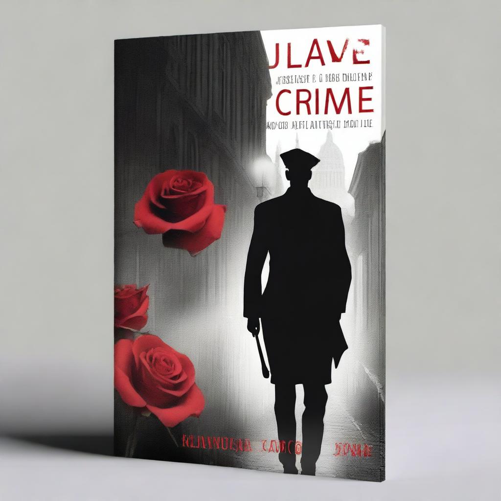 Design a book cover for a crime-related romantic novel