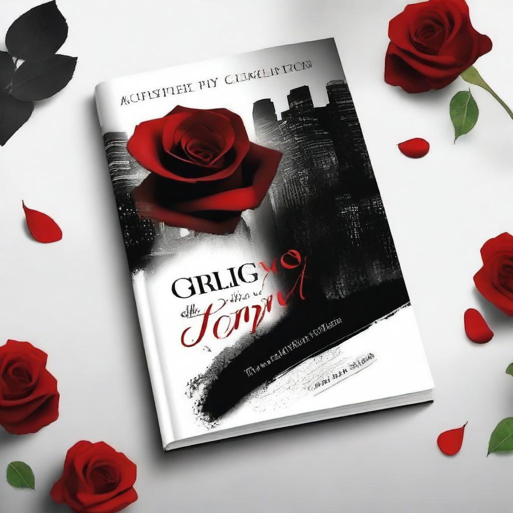 Design a book cover for a crime-related romantic novel