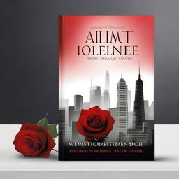 Design a book cover for a crime-related romantic novel