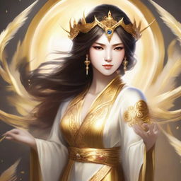 The fantasy goddess of community and harvest called Fiora embodies abundance and vitality