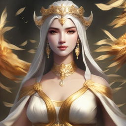 The fantasy goddess of community and harvest called Fiora embodies abundance and vitality