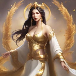 The fantasy goddess of community and harvest called Fiora embodies abundance and vitality