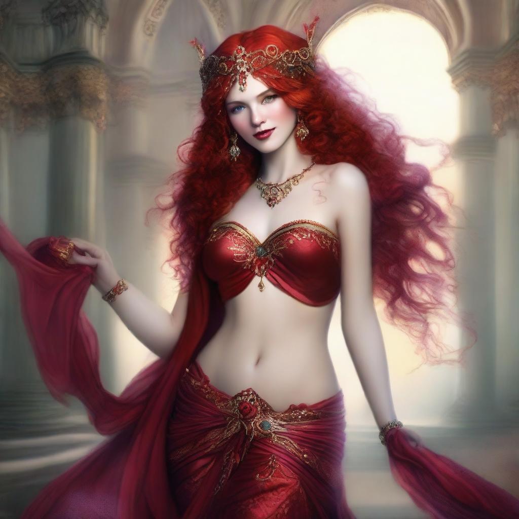 The fantasy goddess of revelry and passion called Inebria is a figure of revelry and mirth